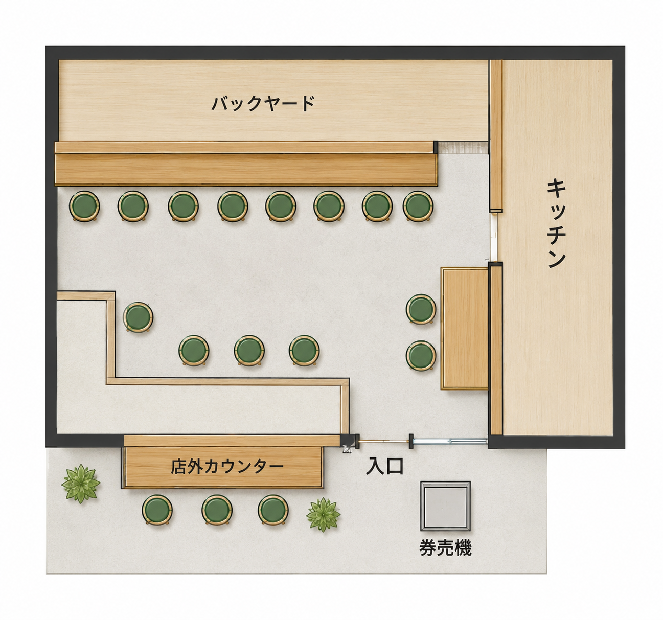 グランフェスタ地下街 フロアマップ案内